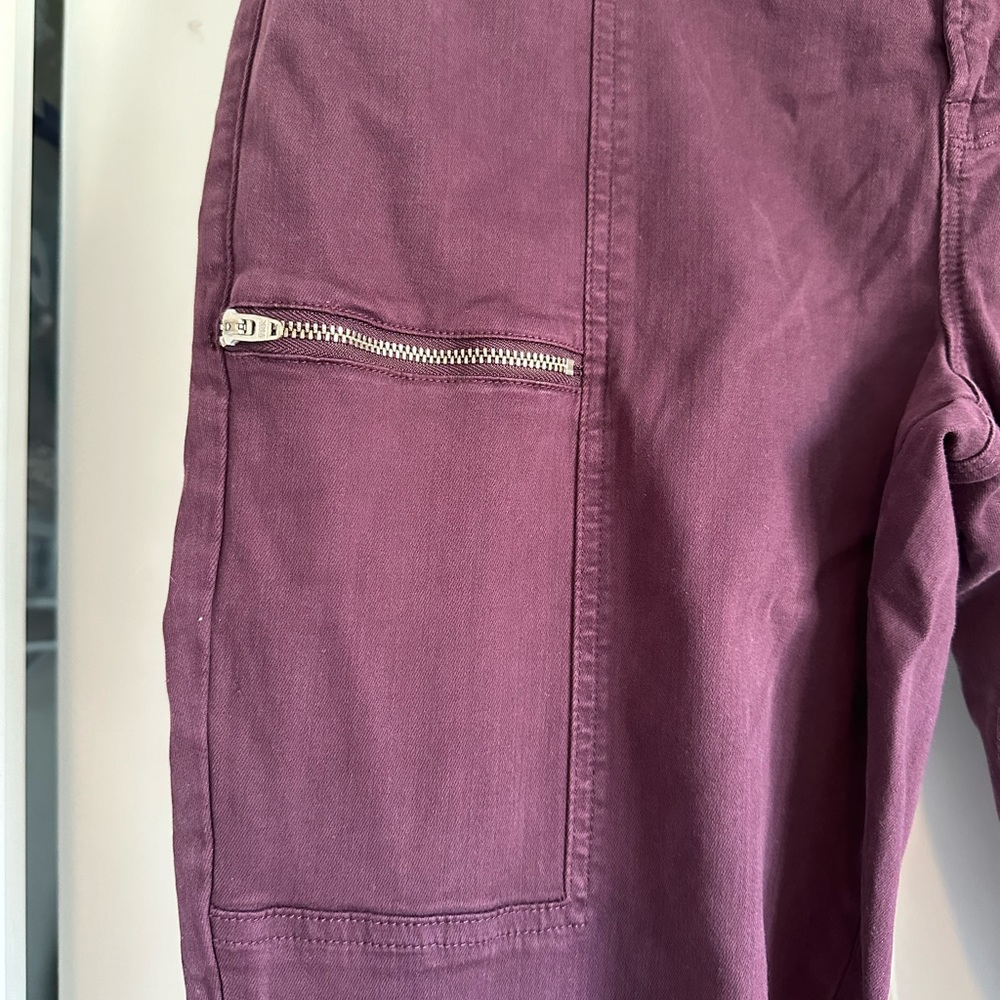 Women’s NWT Pistola Dark Purple Size 32‎ or 14 Cargo Skinny Pants - Picture 7 of 11